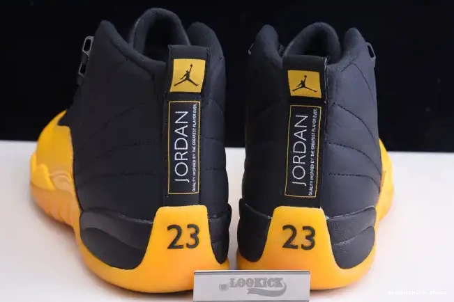 80% Off Sale Gold 12 Black Retro Air University Jordan 130690-070 0606